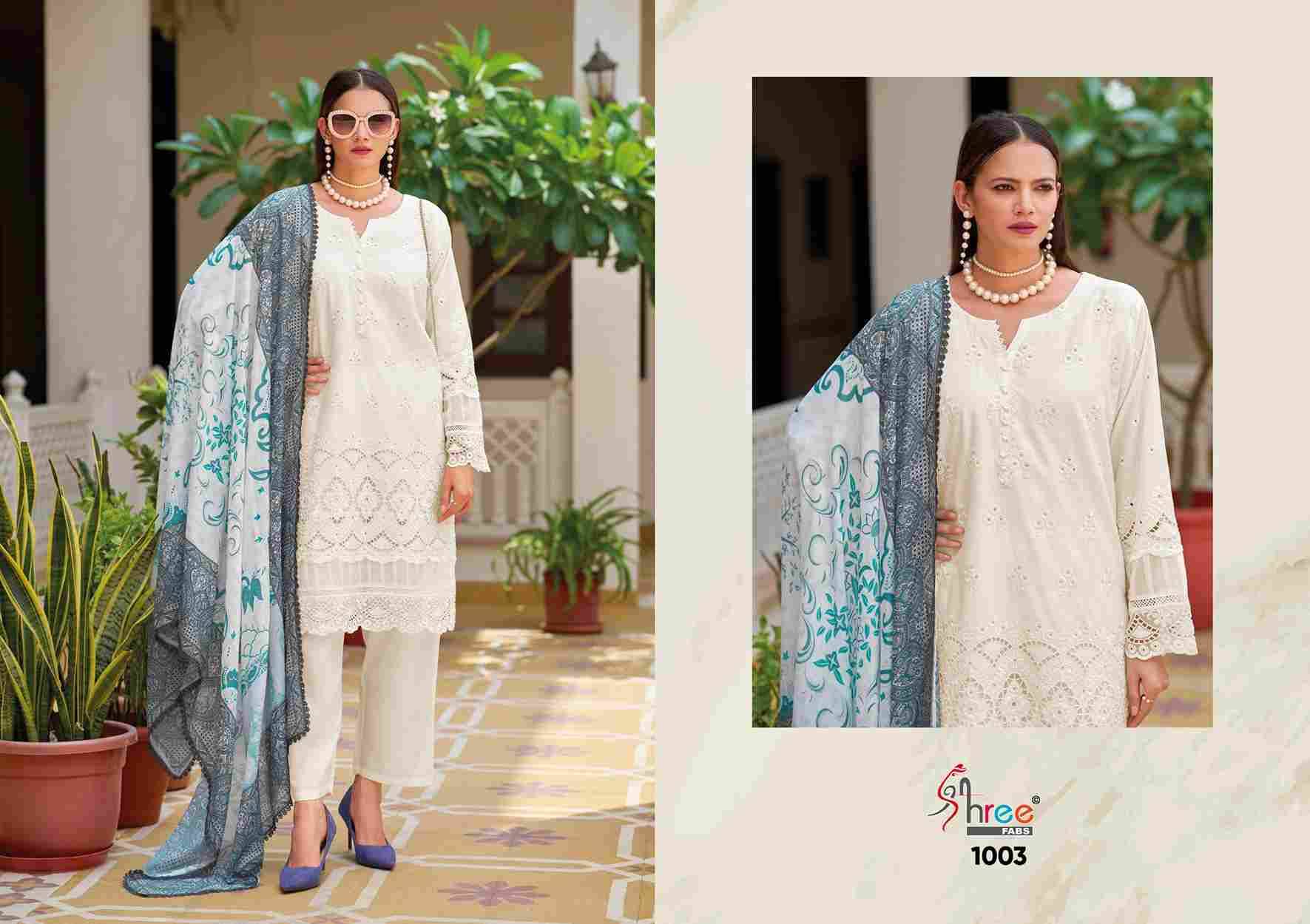Ombre Chikankari Readymade Collection By Shree Fabs 1001 To 1004 Series Beautiful Pakistani Suits Colorful Stylish Fancy Casual Wear & Ethnic Wear Cambric Lawn Cotton Embroidered Dresses At Wholesale Price