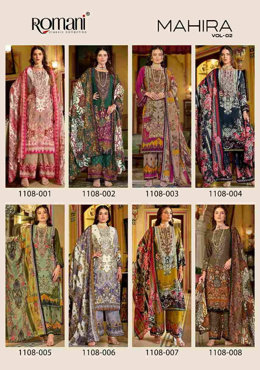 Mahira Vol-2 By Romani 1108-001 To 1108-008 Series Beautiful Festive Suits Stylish Fancy Colorful Casual Wear & Ethnic Wear Soft Cotton Print Dresses At Wholesale Price