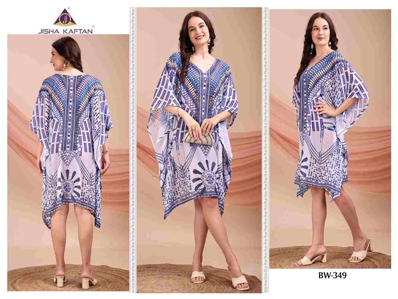 Beach Wear Kaftan Vol-7 By Jelite 349  To 356 Series Designer Stylish Fancy Colorful Beautiful Party Wear & Ethnic Wear Collection Weightless Georgette Kaftan At Wholesale Price