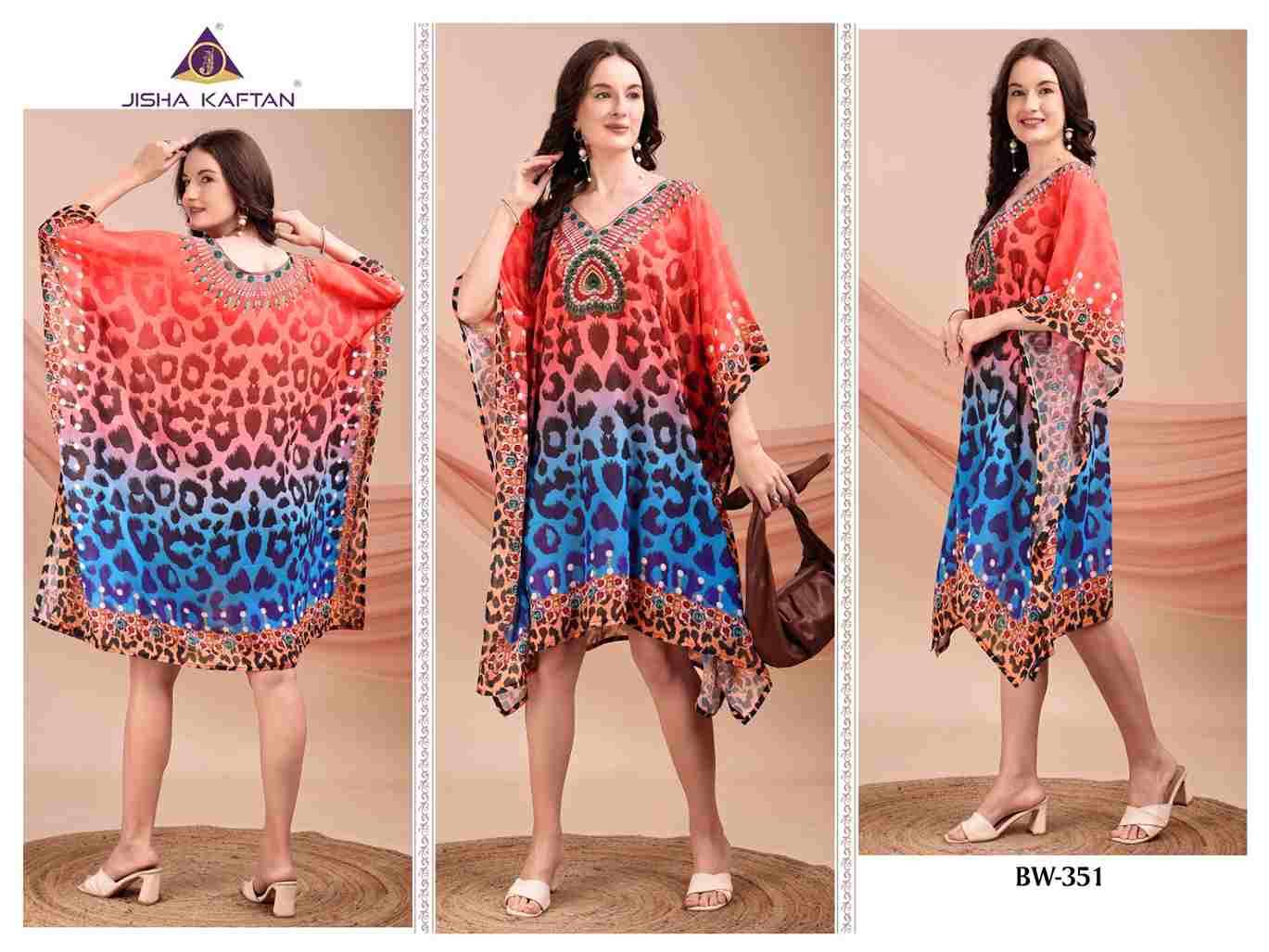 Beach Wear Kaftan Vol-7 By Jelite 349  To 356 Series Designer Stylish Fancy Colorful Beautiful Party Wear & Ethnic Wear Collection Weightless Georgette Kaftan At Wholesale Price