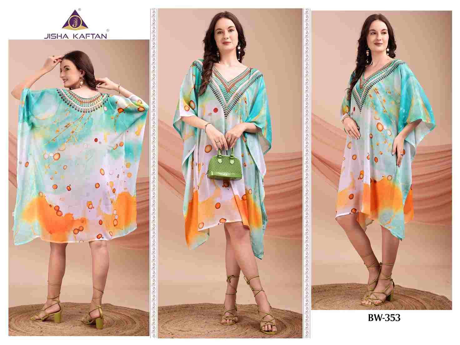 Beach Wear Kaftan Vol-7 By Jelite 349  To 356 Series Designer Stylish Fancy Colorful Beautiful Party Wear & Ethnic Wear Collection Weightless Georgette Kaftan At Wholesale Price