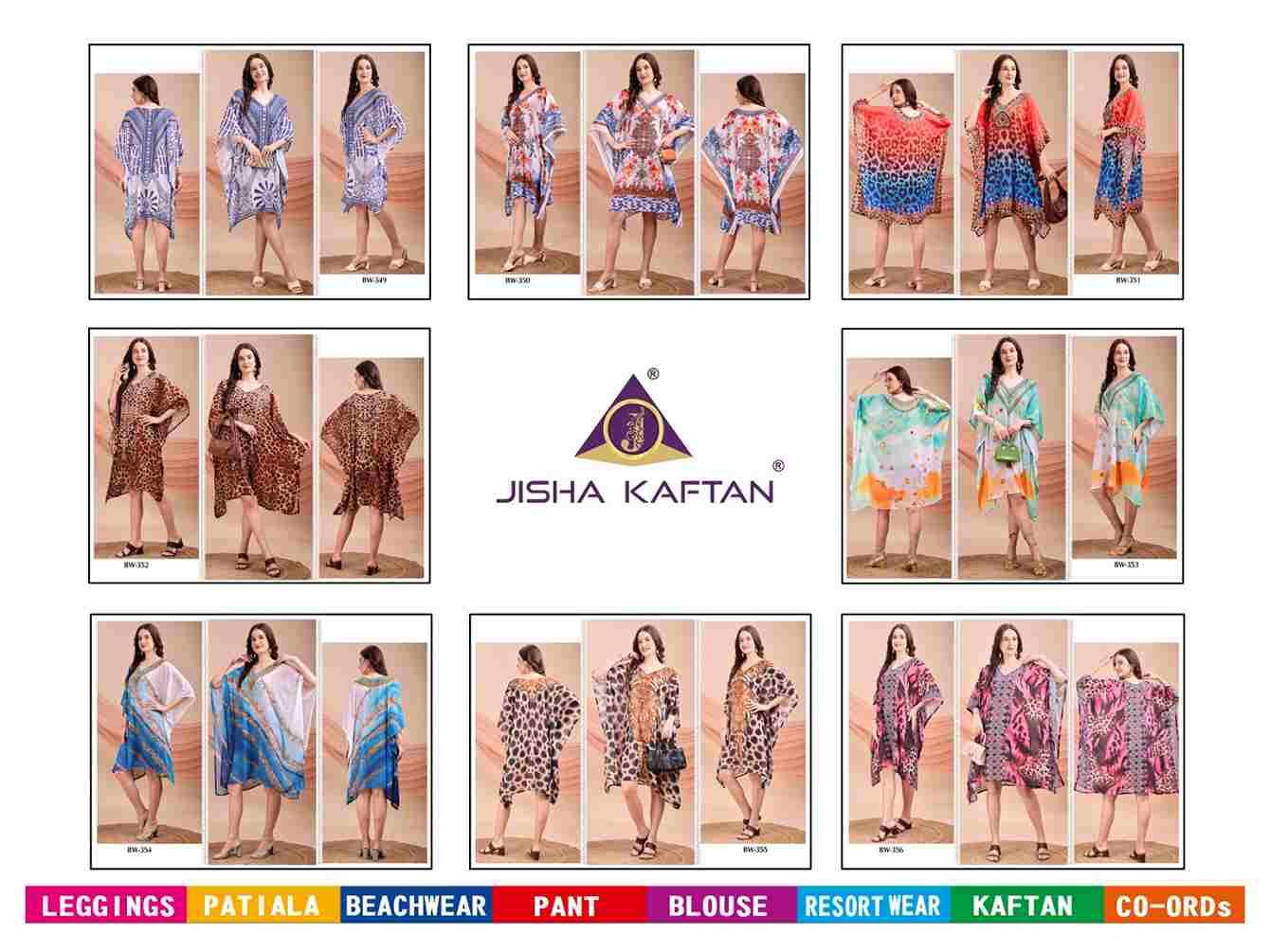 Beach Wear Kaftan Vol-7 By Jelite 349  To 356 Series Designer Stylish Fancy Colorful Beautiful Party Wear & Ethnic Wear Collection Weightless Georgette Kaftan At Wholesale Price