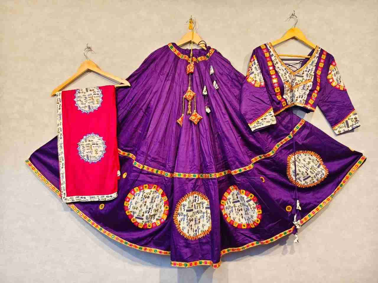 Ah-Butto By Fashid Wholesale 01 To 05 Series Navratri Wear Collection Beautiful Stylish Colorful Fancy Party Wear & Occasional Wear Pure Jam Cotton Lehengas At Wholesale Price