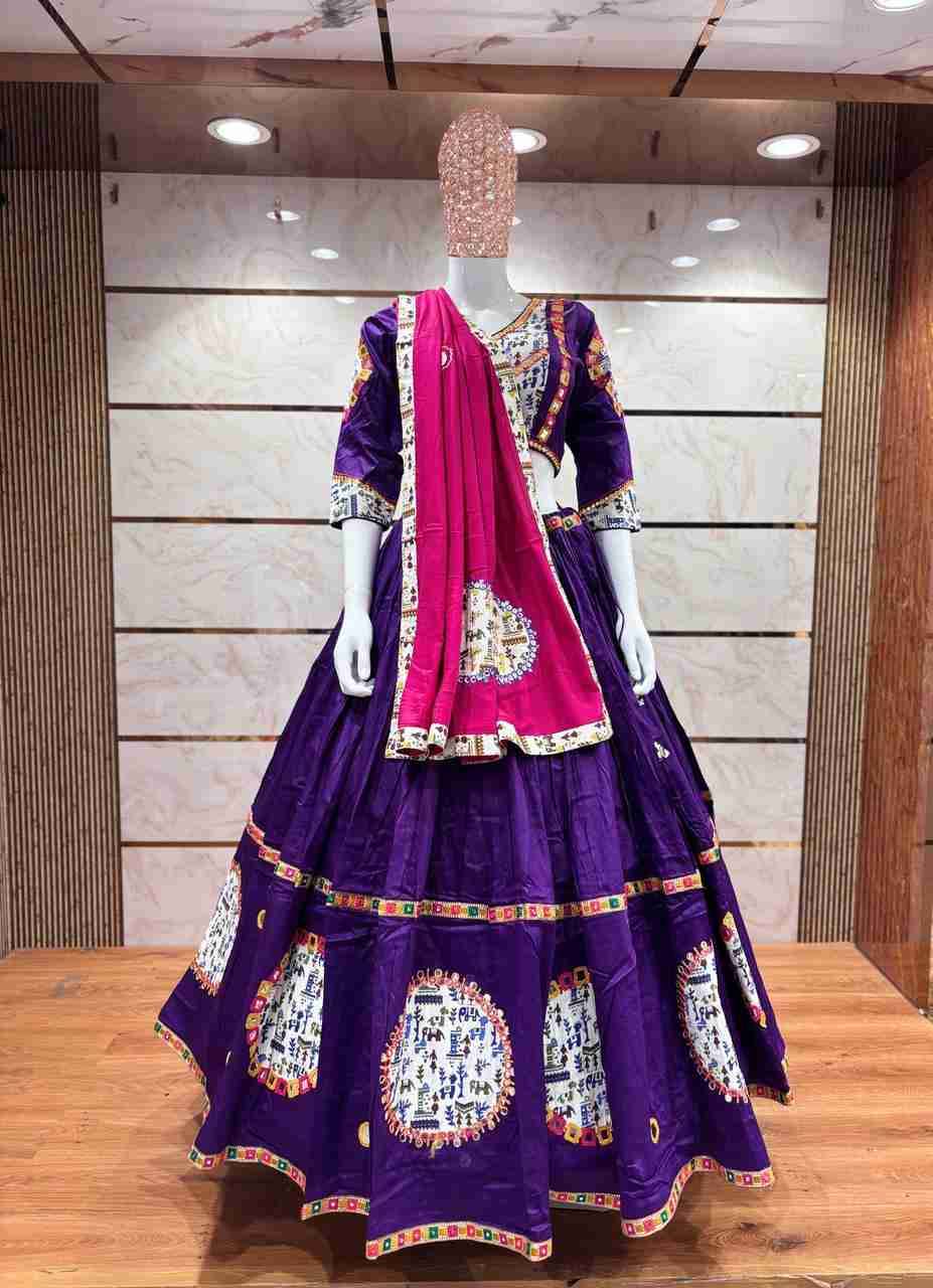 Ah-Butto By Fashid Wholesale 01 To 05 Series Navratri Wear Collection Beautiful Stylish Colorful Fancy Party Wear & Occasional Wear Pure Jam Cotton Lehengas At Wholesale Price
