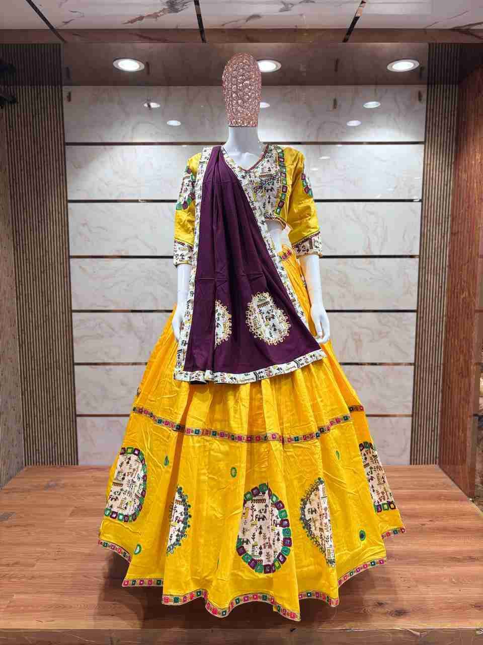 Ah-Butto By Fashid Wholesale 01 To 05 Series Navratri Wear Collection Beautiful Stylish Colorful Fancy Party Wear & Occasional Wear Pure Jam Cotton Lehengas At Wholesale Price