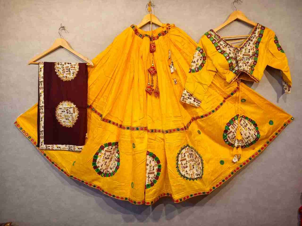 Ah-Butto By Fashid Wholesale 01 To 05 Series Navratri Wear Collection Beautiful Stylish Colorful Fancy Party Wear & Occasional Wear Pure Jam Cotton Lehengas At Wholesale Price