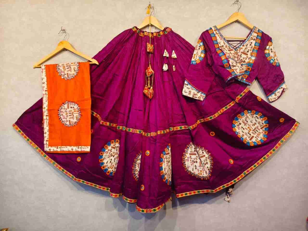 Ah-Butto By Fashid Wholesale 01 To 05 Series Navratri Wear Collection Beautiful Stylish Colorful Fancy Party Wear & Occasional Wear Pure Jam Cotton Lehengas At Wholesale Price