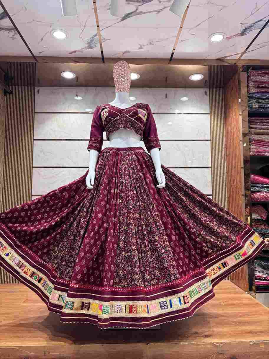 Ah-06 By Fashid Wholesale 01 To 02 Series Navratri Wear Collection Beautiful Stylish Colorful Fancy Party Wear & Occasional Wear Pure Ajrak Print Lehengas At Wholesale Price