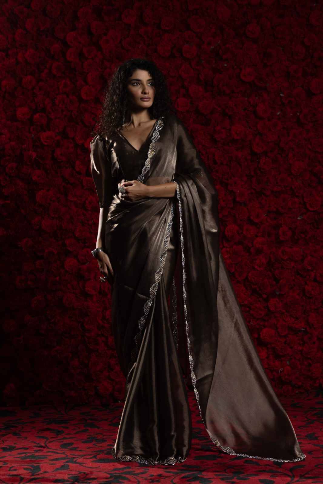 1239 By Fashid Wholesale 1239-A To 1239-F Series Indian Traditional Wear Collection Beautiful Stylish Fancy Colorful Party Wear & Occasional Wear Tissue Chiffon Sarees At Wholesale Price