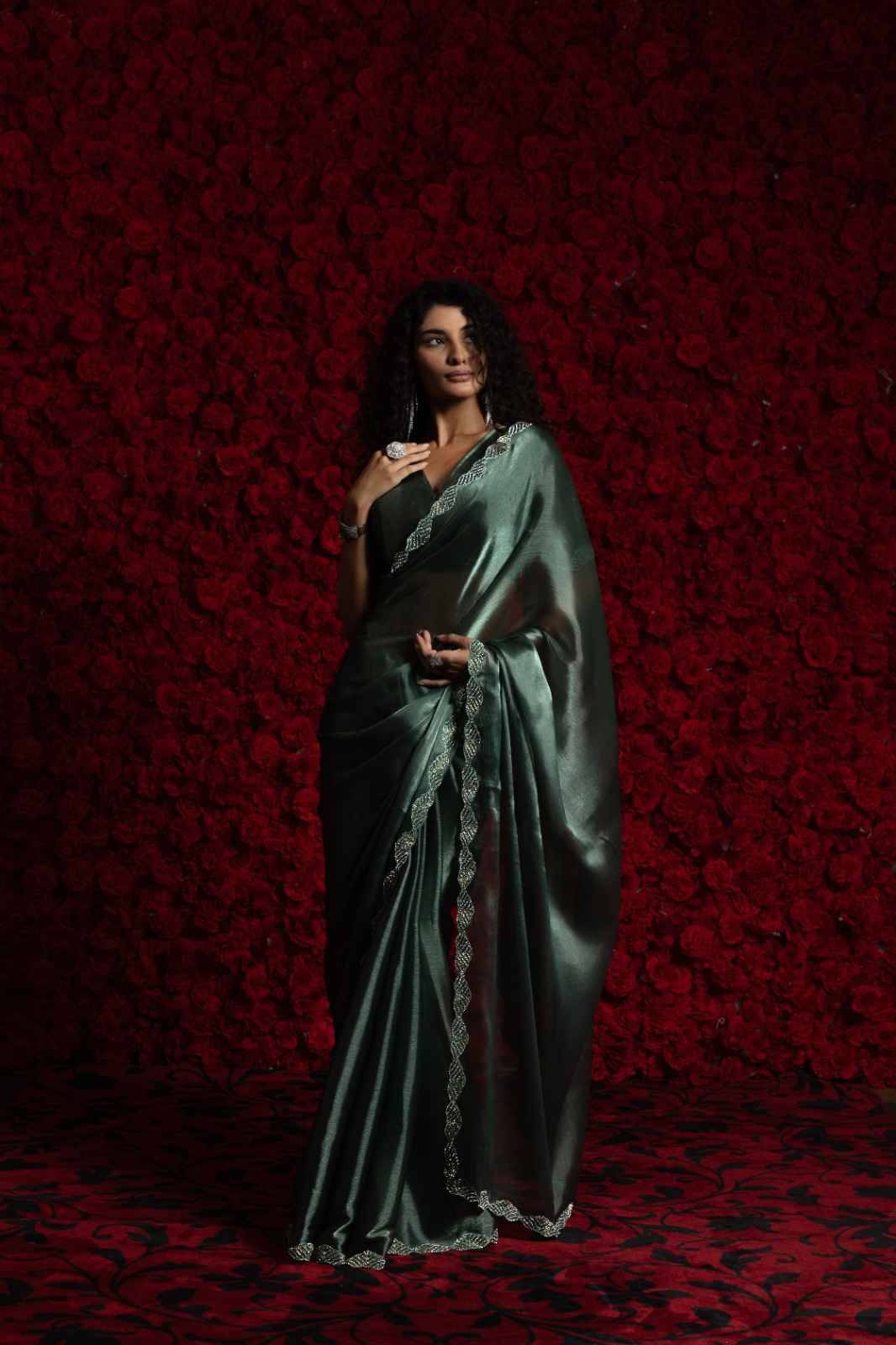 1239 By Fashid Wholesale 1239-A To 1239-F Series Indian Traditional Wear Collection Beautiful Stylish Fancy Colorful Party Wear & Occasional Wear Tissue Chiffon Sarees At Wholesale Price