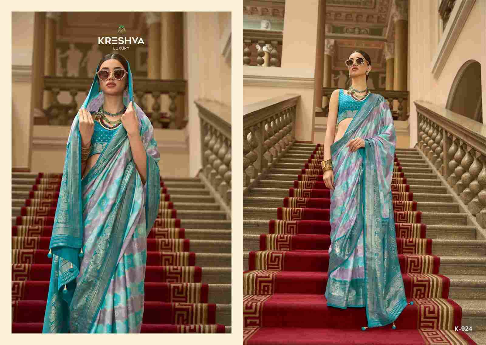Suwarnamala By Kreshva 924 To 932 Series Indian Traditional Wear Collection Beautiful Stylish Fancy Colorful Party Wear & Occasional Wear Satin Sarees At Wholesale Price