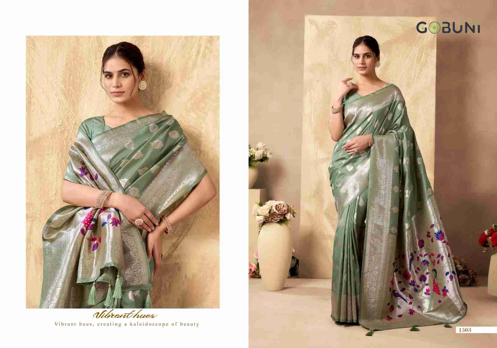 Shagun Silk By Gobuni 1501 To 1504 Series Indian Traditional Wear Collection Beautiful Stylish Fancy Colorful Party Wear & Occasional Wear Silk Sarees At Wholesale Price