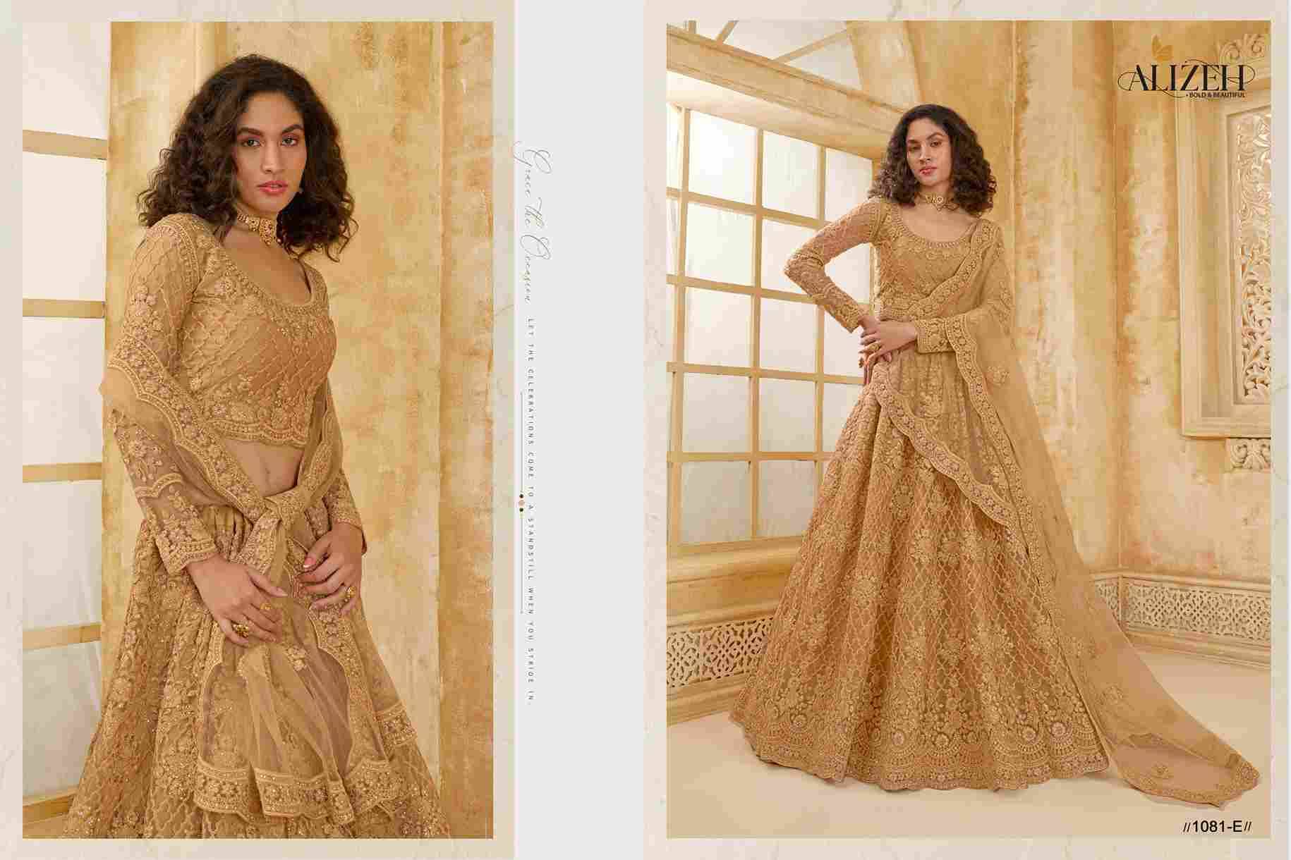 The White Bride Vol-2 By Alizeh Beautiful Colorful Fancy Wedding Collection Occasional Wear & Party Wear Net Lehengas At Wholesale Price