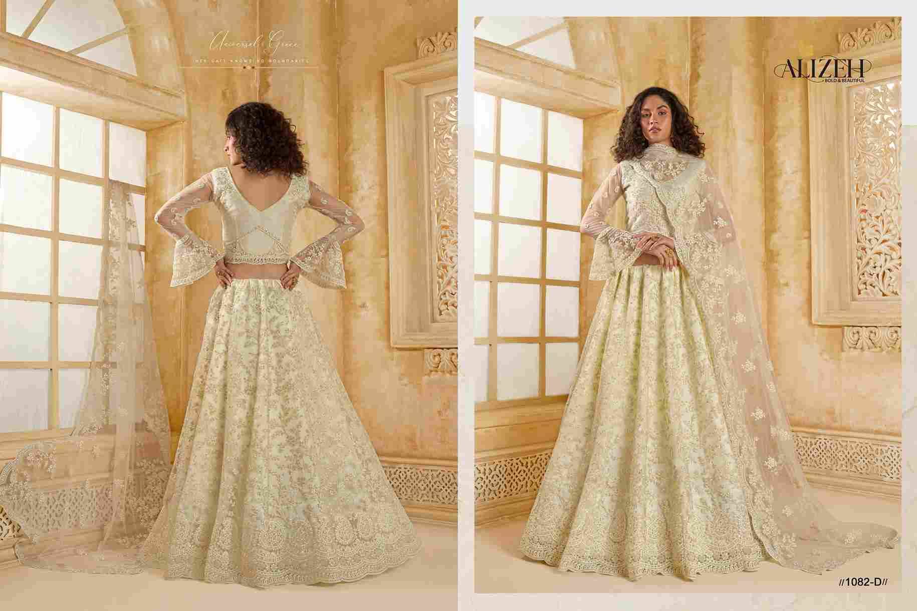 The White Bride Vol-2 By Alizeh Beautiful Colorful Fancy Wedding Collection Occasional Wear & Party Wear Net Lehengas At Wholesale Price