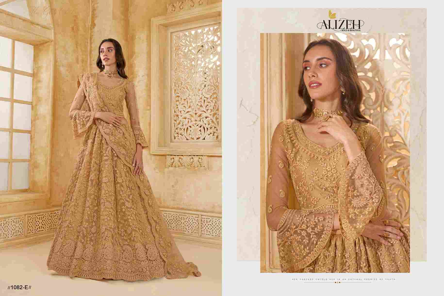 The White Bride Vol-2 By Alizeh Beautiful Colorful Fancy Wedding Collection Occasional Wear & Party Wear Net Lehengas At Wholesale Price