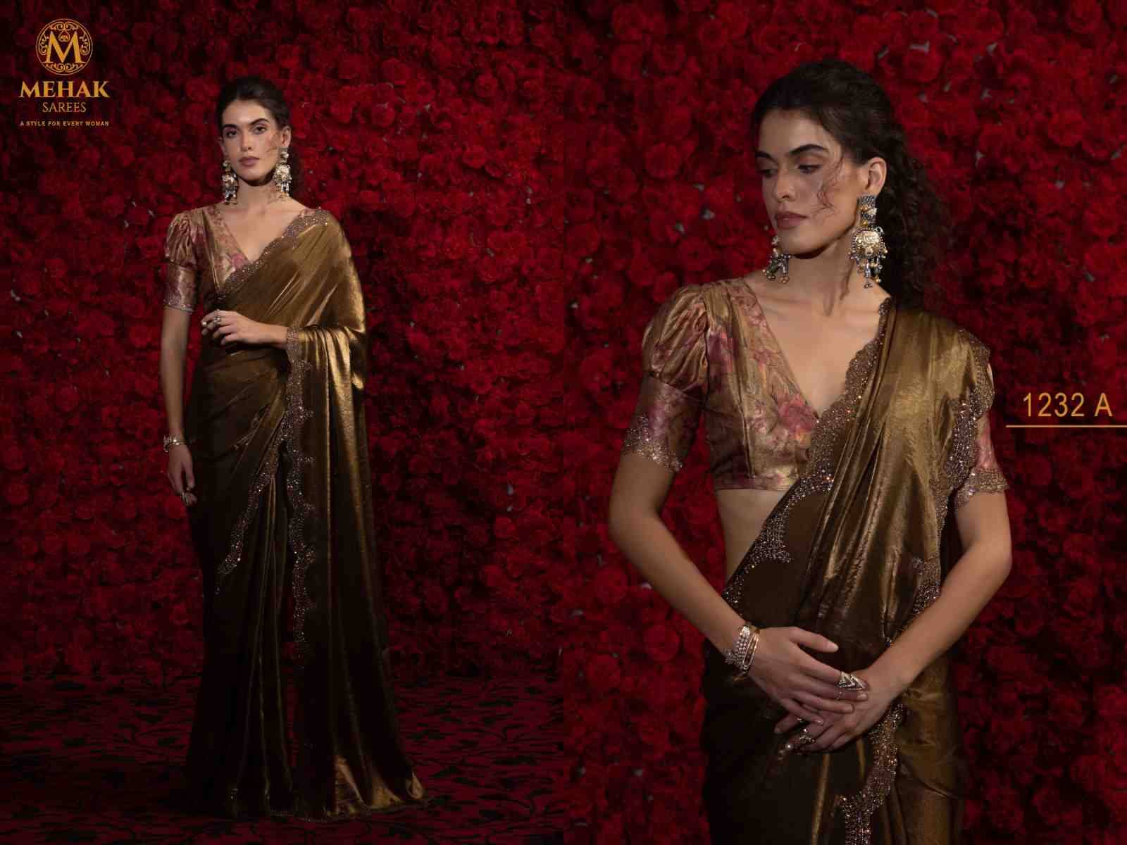 Mehak 1232 Colours By Mehak 1232-A To 1232-F Series Indian Traditional Wear Collection Beautiful Stylish Fancy Colorful Party Wear & Occasional Wear Satin Silk Sarees At Wholesale Price
