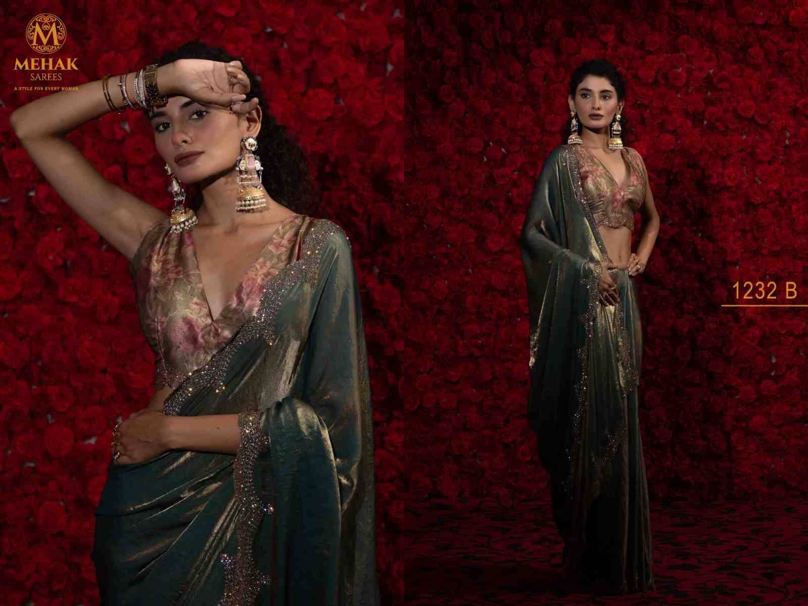 Mehak 1232 Colours By Mehak 1232-A To 1232-F Series Indian Traditional Wear Collection Beautiful Stylish Fancy Colorful Party Wear & Occasional Wear Satin Silk Sarees At Wholesale Price