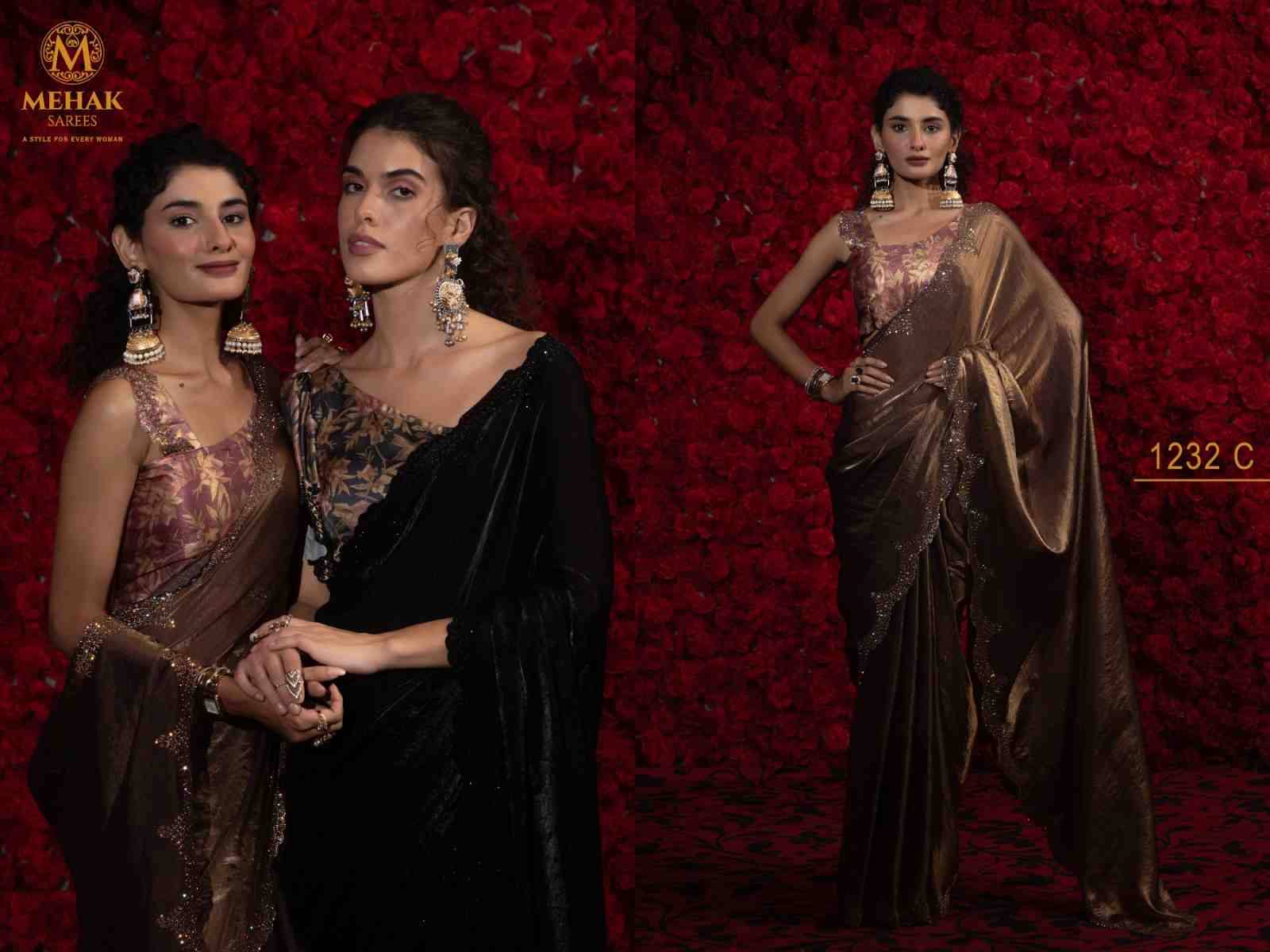 Mehak 1232 Colours By Mehak 1232-A To 1232-F Series Indian Traditional Wear Collection Beautiful Stylish Fancy Colorful Party Wear & Occasional Wear Satin Silk Sarees At Wholesale Price