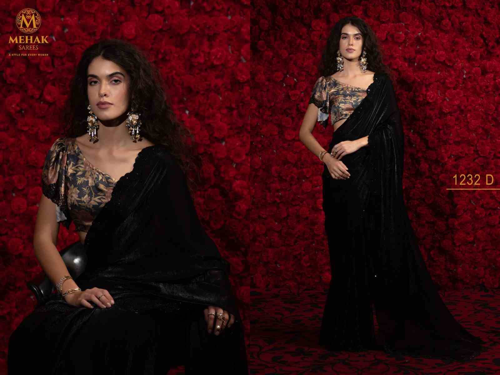Mehak 1232 Colours By Mehak 1232-A To 1232-F Series Indian Traditional Wear Collection Beautiful Stylish Fancy Colorful Party Wear & Occasional Wear Satin Silk Sarees At Wholesale Price