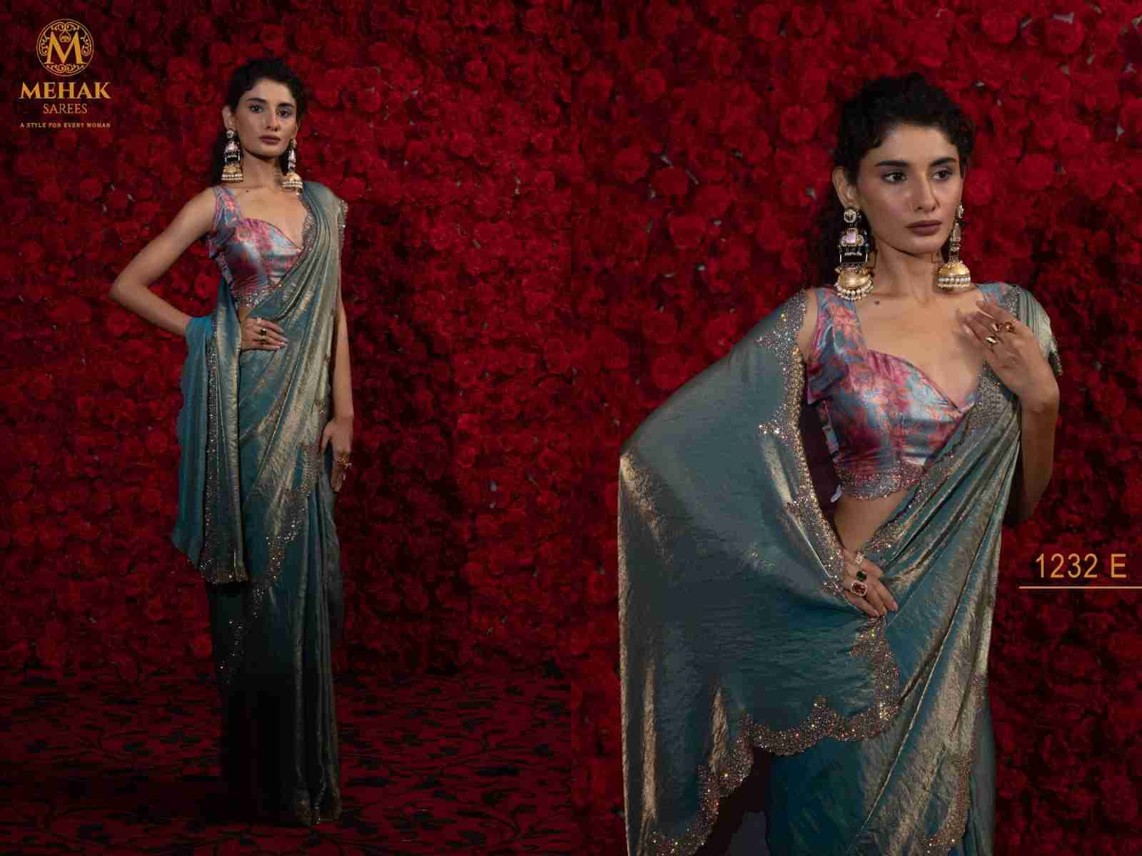 Mehak 1232 Colours By Mehak 1232-A To 1232-F Series Indian Traditional Wear Collection Beautiful Stylish Fancy Colorful Party Wear & Occasional Wear Satin Silk Sarees At Wholesale Price