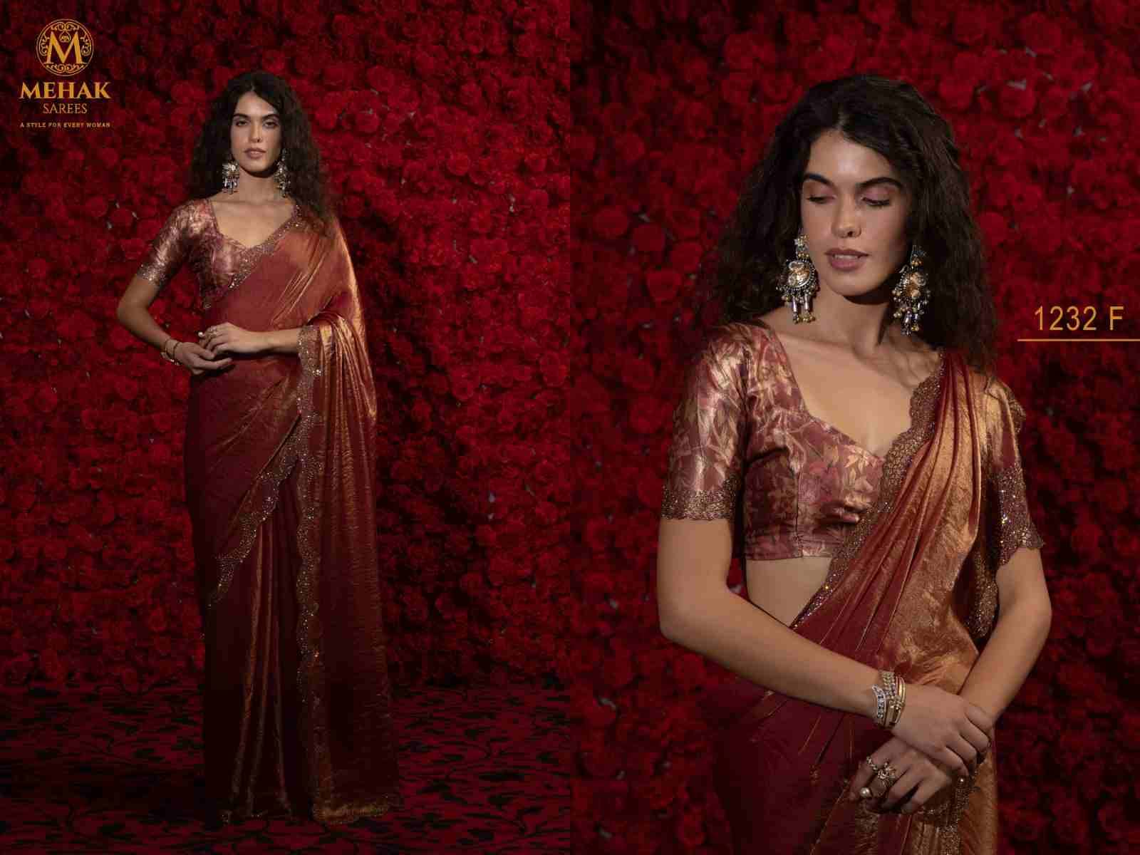 Mehak 1232 Colours By Mehak 1232-A To 1232-F Series Indian Traditional Wear Collection Beautiful Stylish Fancy Colorful Party Wear & Occasional Wear Satin Silk Sarees At Wholesale Price