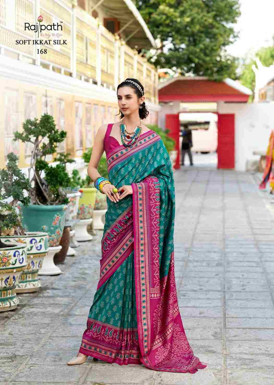 Taj Mahal Vol-2 By Rajpath 163 To 170 Series Indian Traditional Wear Collection Beautiful Stylish Fancy Colorful Party Wear & Occasional Wear Soft Silk Sarees At Wholesale Price