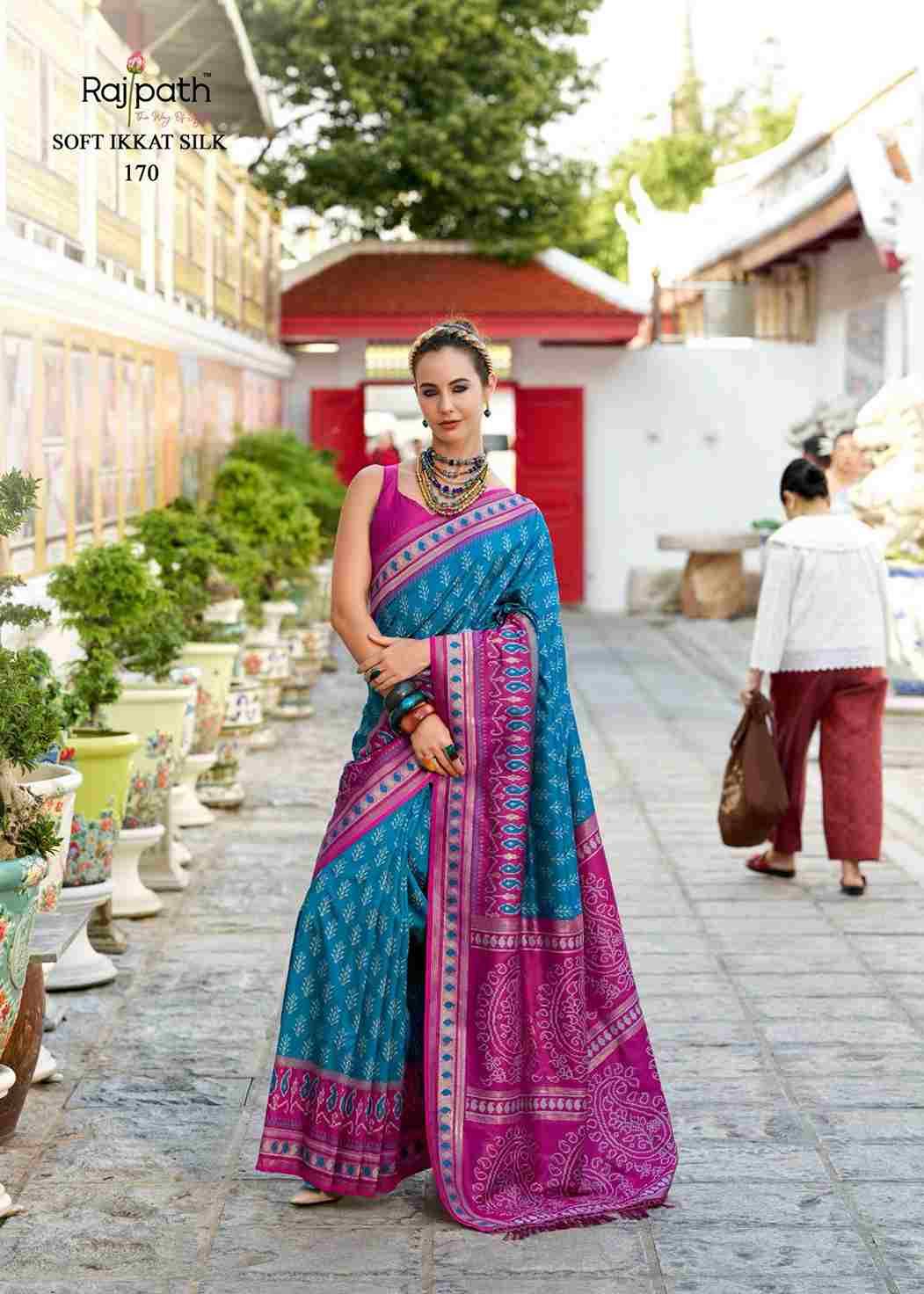 Taj Mahal Vol-2 By Rajpath 163 To 170 Series Indian Traditional Wear Collection Beautiful Stylish Fancy Colorful Party Wear & Occasional Wear Soft Silk Sarees At Wholesale Price
