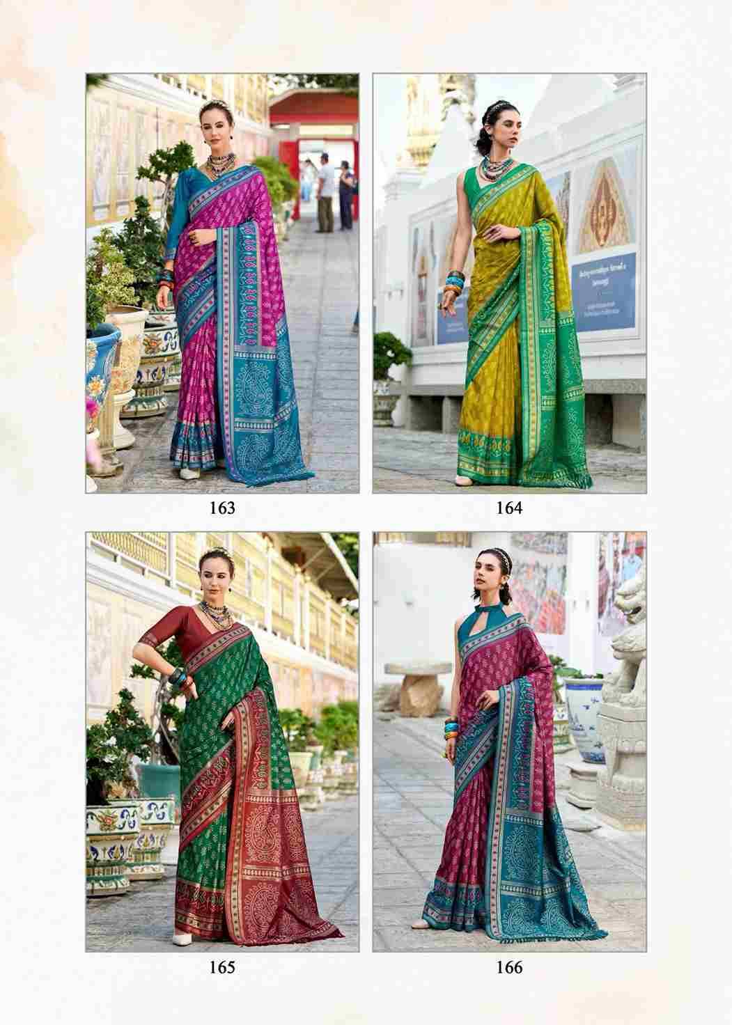 Taj Mahal Vol-2 By Rajpath 163 To 170 Series Indian Traditional Wear Collection Beautiful Stylish Fancy Colorful Party Wear & Occasional Wear Soft Silk Sarees At Wholesale Price