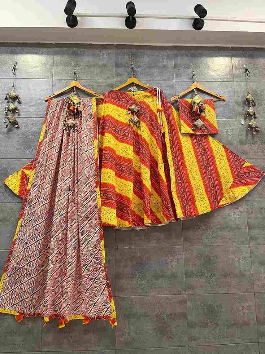 Ah-11 By Fashid Wholesale 01 To 09 Series Navratri Wear Collection Beautiful Stylish Colorful Fancy Party Wear & Occasional Wear Pure Cambric Cotton Lehengas At Wholesale Price