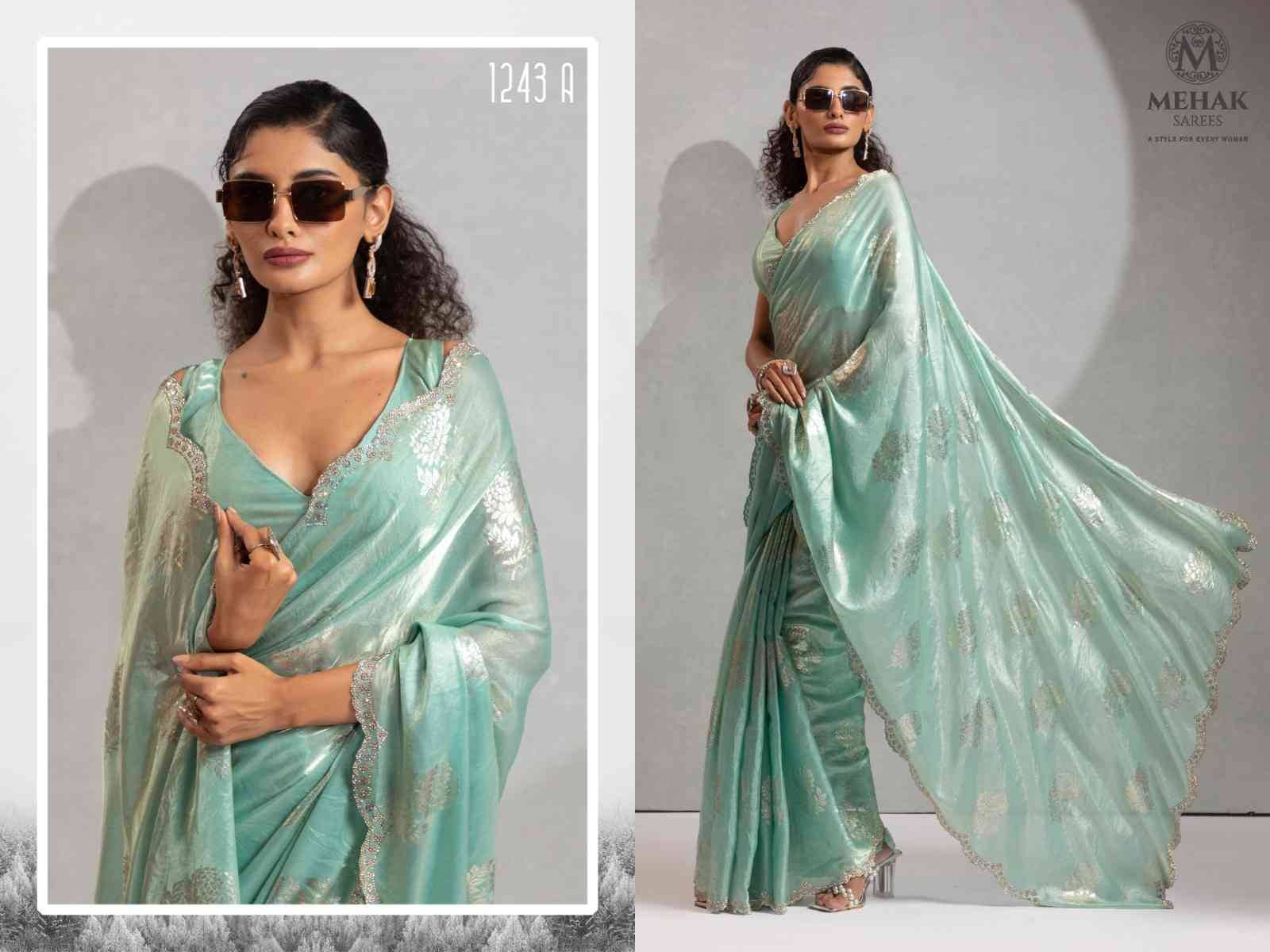 Mehak 1243 Colours By Mehak 1243-A To 1243-D Series Indian Traditional Wear Collection Beautiful Stylish Fancy Colorful Party Wear & Occasional Wear Satin Silk Sarees At Wholesale Price