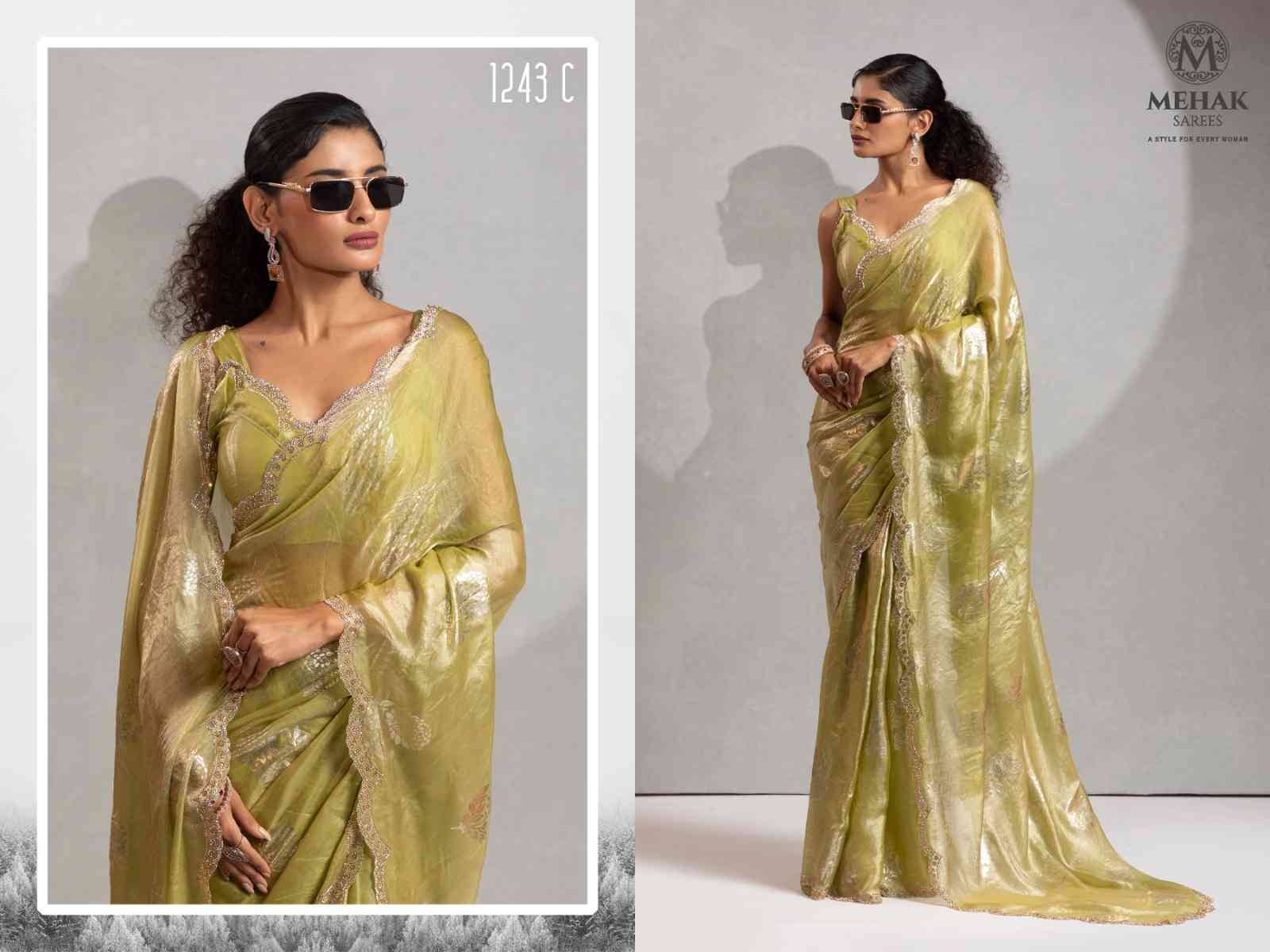 Mehak 1243 Colours By Mehak 1243-A To 1243-D Series Indian Traditional Wear Collection Beautiful Stylish Fancy Colorful Party Wear & Occasional Wear Satin Silk Sarees At Wholesale Price