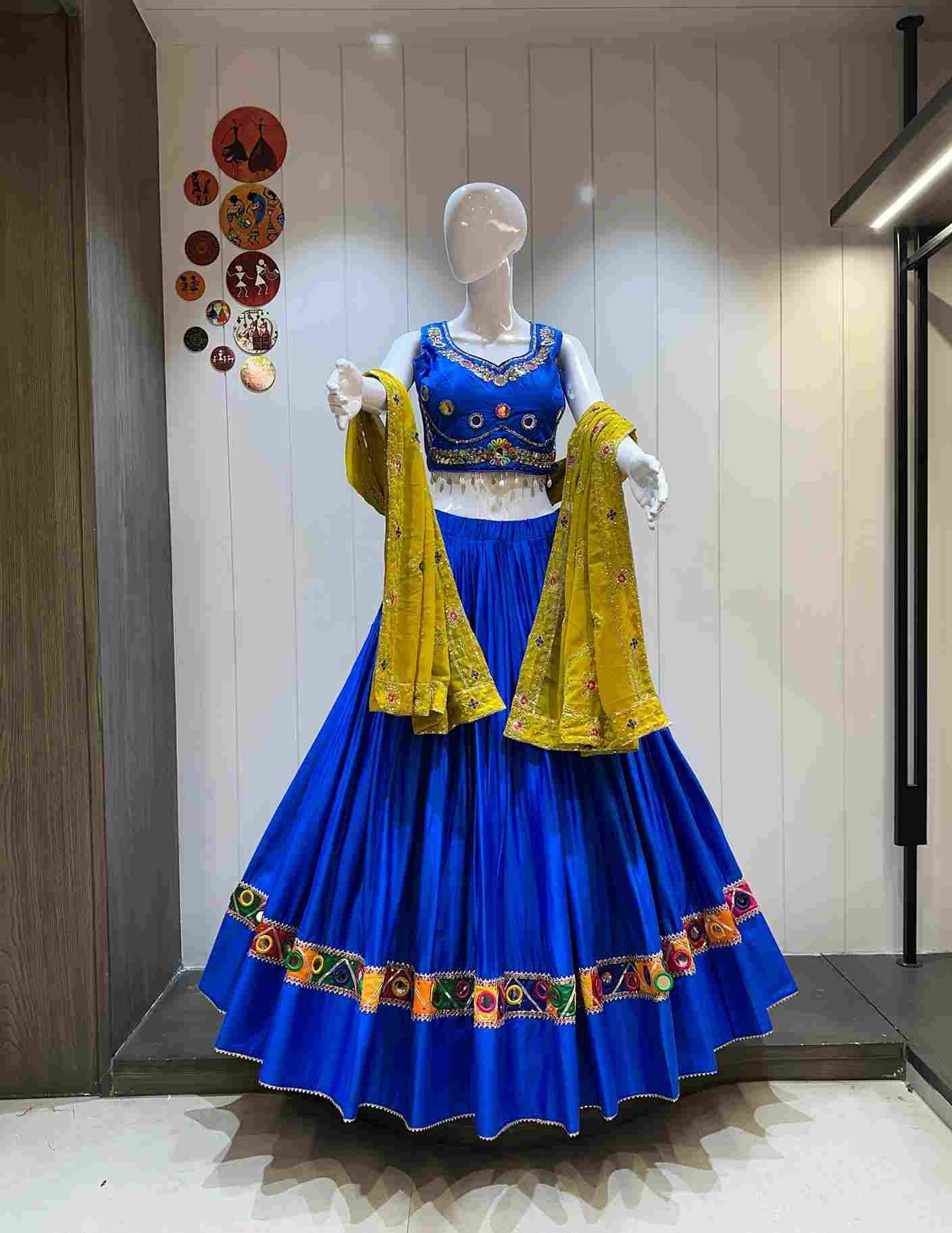 Ah-12 By Fashid Wholesale 01 To 08 Series Navratri Wear Collection Beautiful Stylish Colorful Fancy Party Wear & Occasional Wear Pure Cambric Cotton Lehengas At Wholesale Price