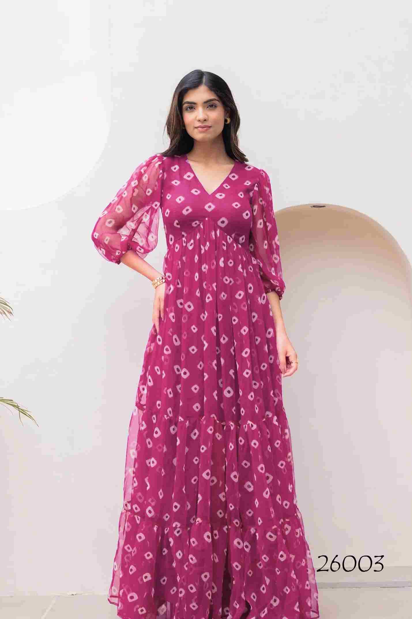 Lucaya Vol-26 By Fashid Wholesale 26001 To 26006 Series Designer Stylish Fancy Colorful Beautiful Party Wear & Ethnic Wear Collection Faux Georgette Gowns At Wholesale Price