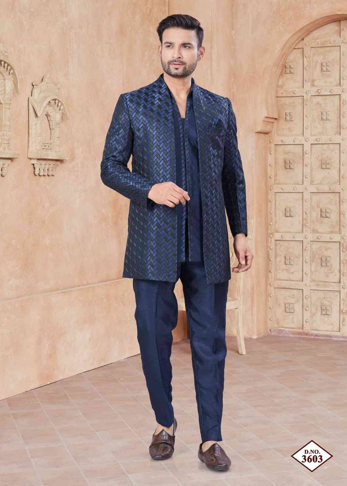 Wedding Collection Vol-36 By Outluk 3601 To 3606 Series Beautiful Colorful Stylish Fancy Casual Wear & Ethnic Wear & Ready To Wear Pure Silk Kurtas With And Jackets At Wholesale Price