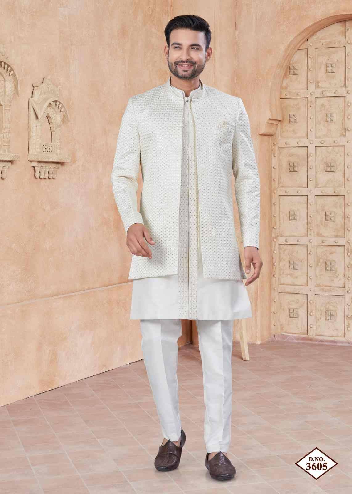 Wedding Collection Vol-36 By Outluk 3601 To 3606 Series Beautiful Colorful Stylish Fancy Casual Wear & Ethnic Wear & Ready To Wear Pure Silk Kurtas With And Jackets At Wholesale Price