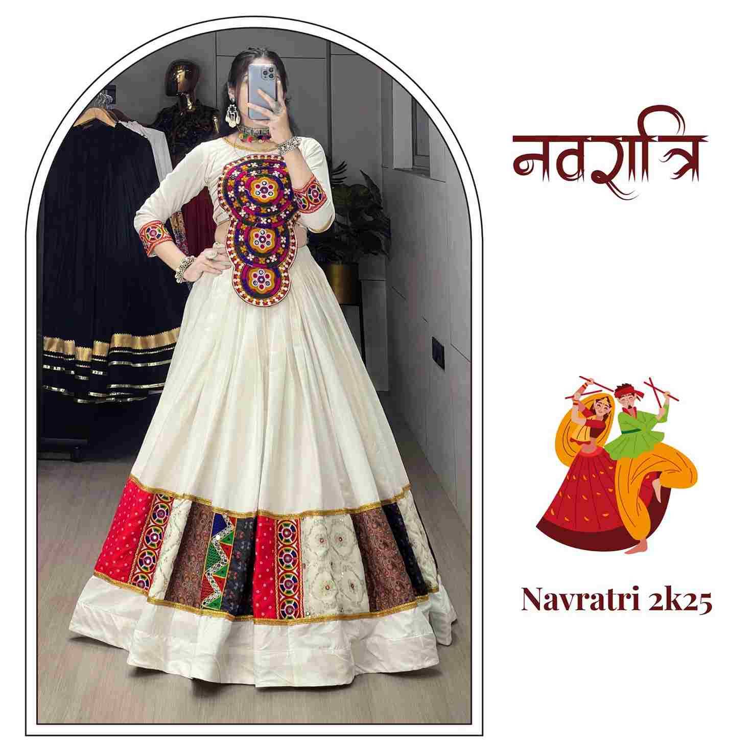 Gr-8054 By Fashid Wholesale Navratri Wear Collection Beautiful Stylish Colorful Fancy Party Wear & Occasional Wear Pure Rayon Cotton Lehengas At Wholesale Price