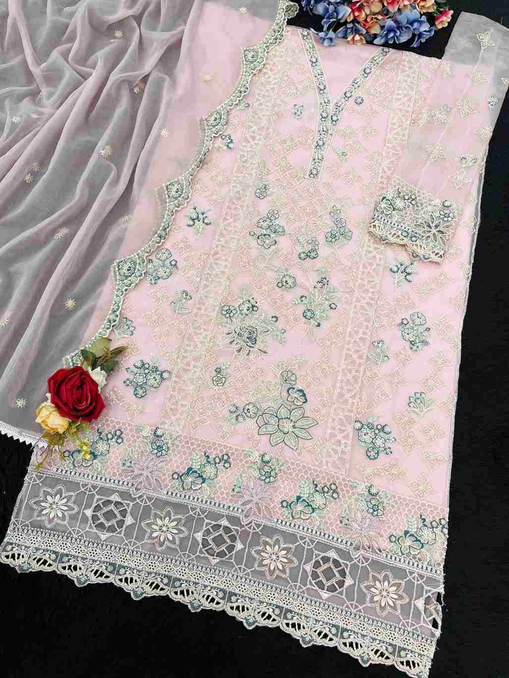 Maryams 190 Colours Kl By Maryams 190-A To 190-D Series Pakistani Suits Beautiful Fancy Colorful Stylish Party Wear & Occasional Wear Heavy Organza Silk Embroidery Dresses At Wholesale Price