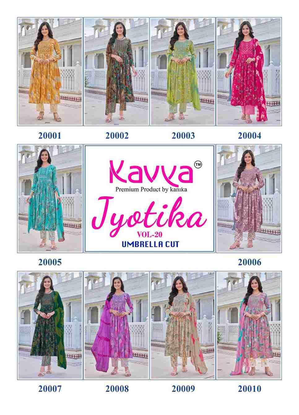 Jyotika Vol-20 By Kavya 20001 To 20010 Series Beautiful Festive Suits Colorful Stylish Fancy Casual Wear & Ethnic Wear Capsule Print Dresses At Wholesale Price