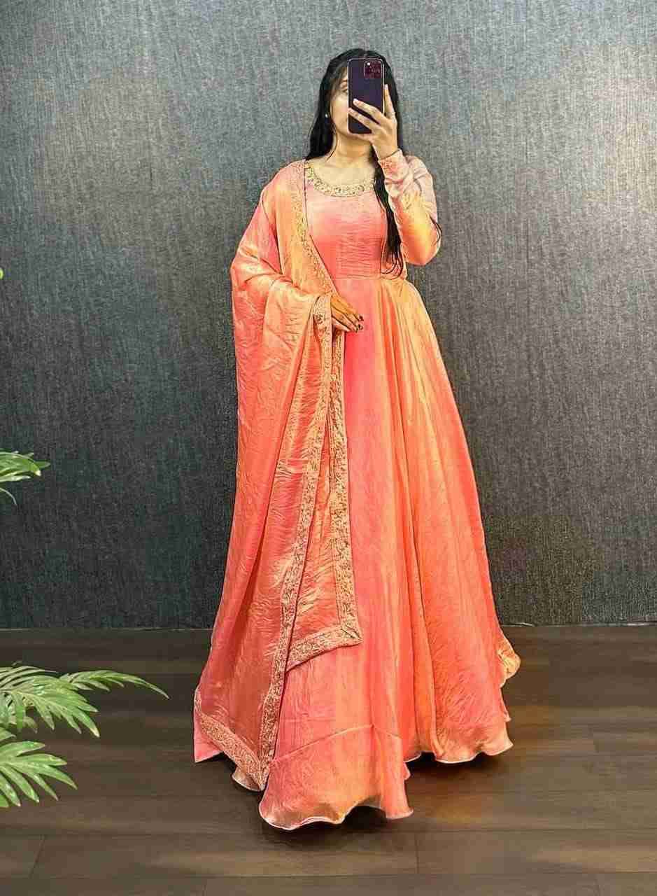 Kl-23 By Fashid Wholesale 01 To 04 Series Designer Beautiful Collection Occasional Wear & Party Wear Heavy Fendy Silk Gowns At Wholesale Price