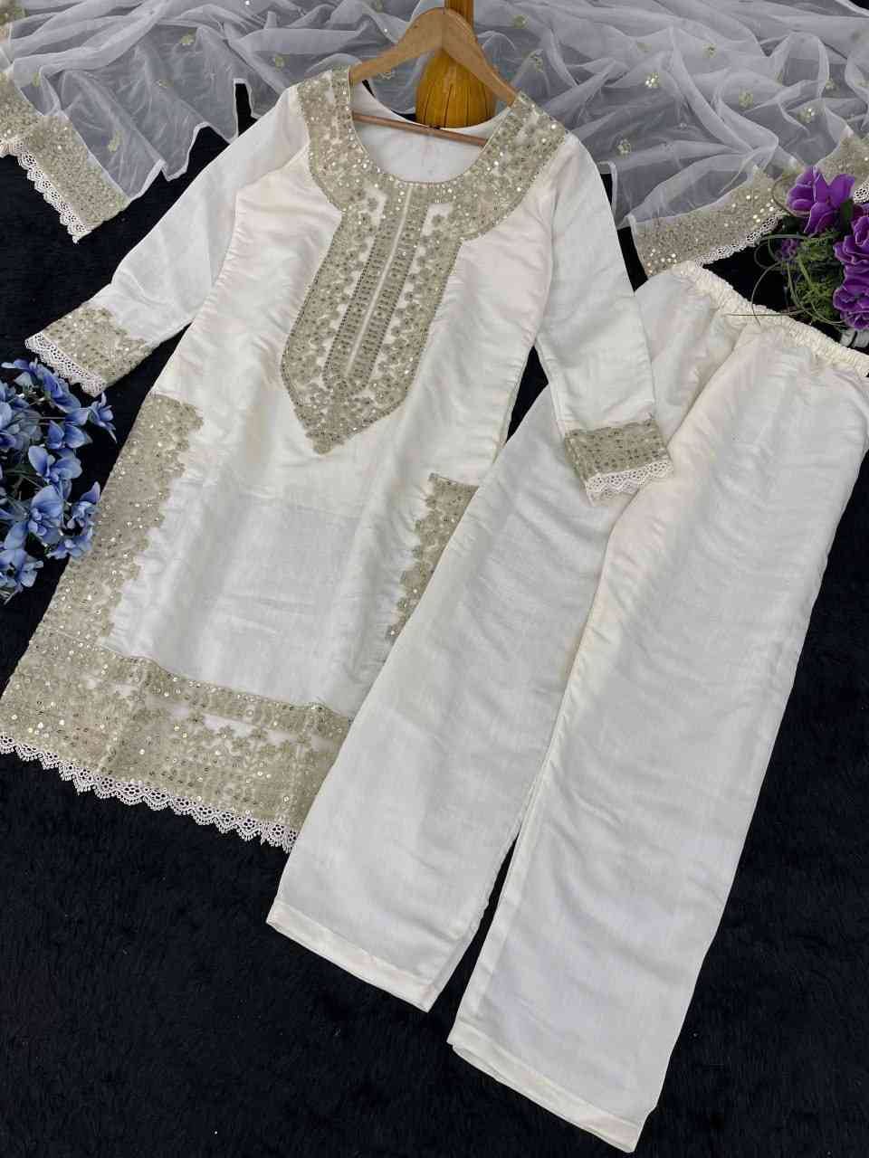 Kl-30 By Fashid Wholesale Beautiful Suits Colorful Stylish Fancy Casual Wear & Ethnic Wear Soft Chanderi Silk Dresses At Wholesale Price