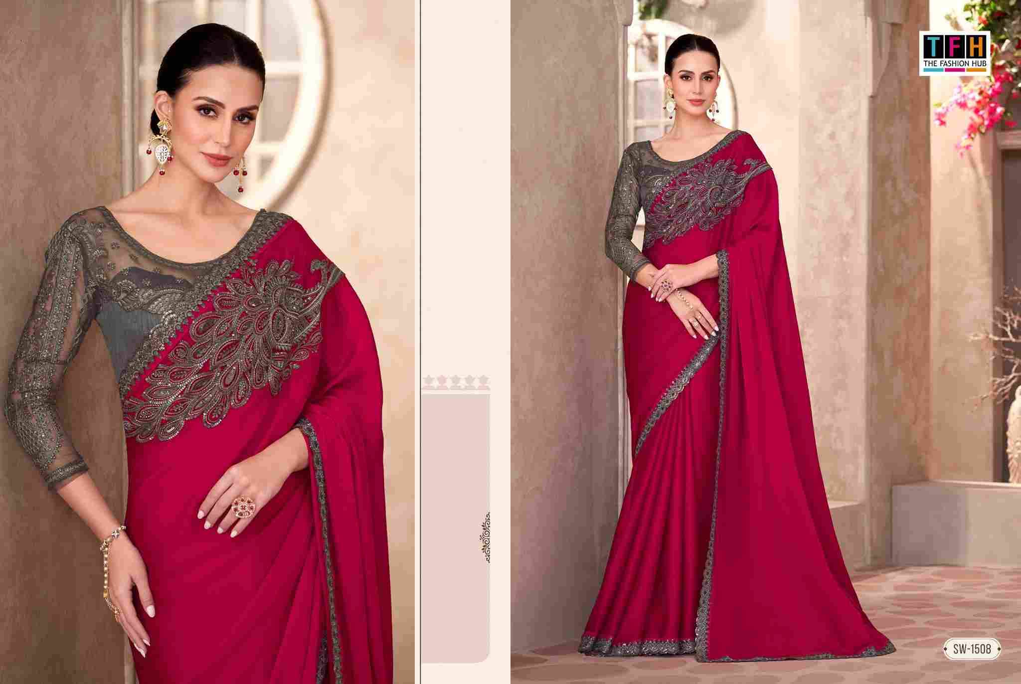 Sandalwood Vol-15 By TFH 1501 To 1518 Series Indian Traditional Wear Collection Beautiful Stylish Fancy Colorful Party Wear & Occasional Wear Chiffon/Georgette/Silk Sarees At Wholesale Price