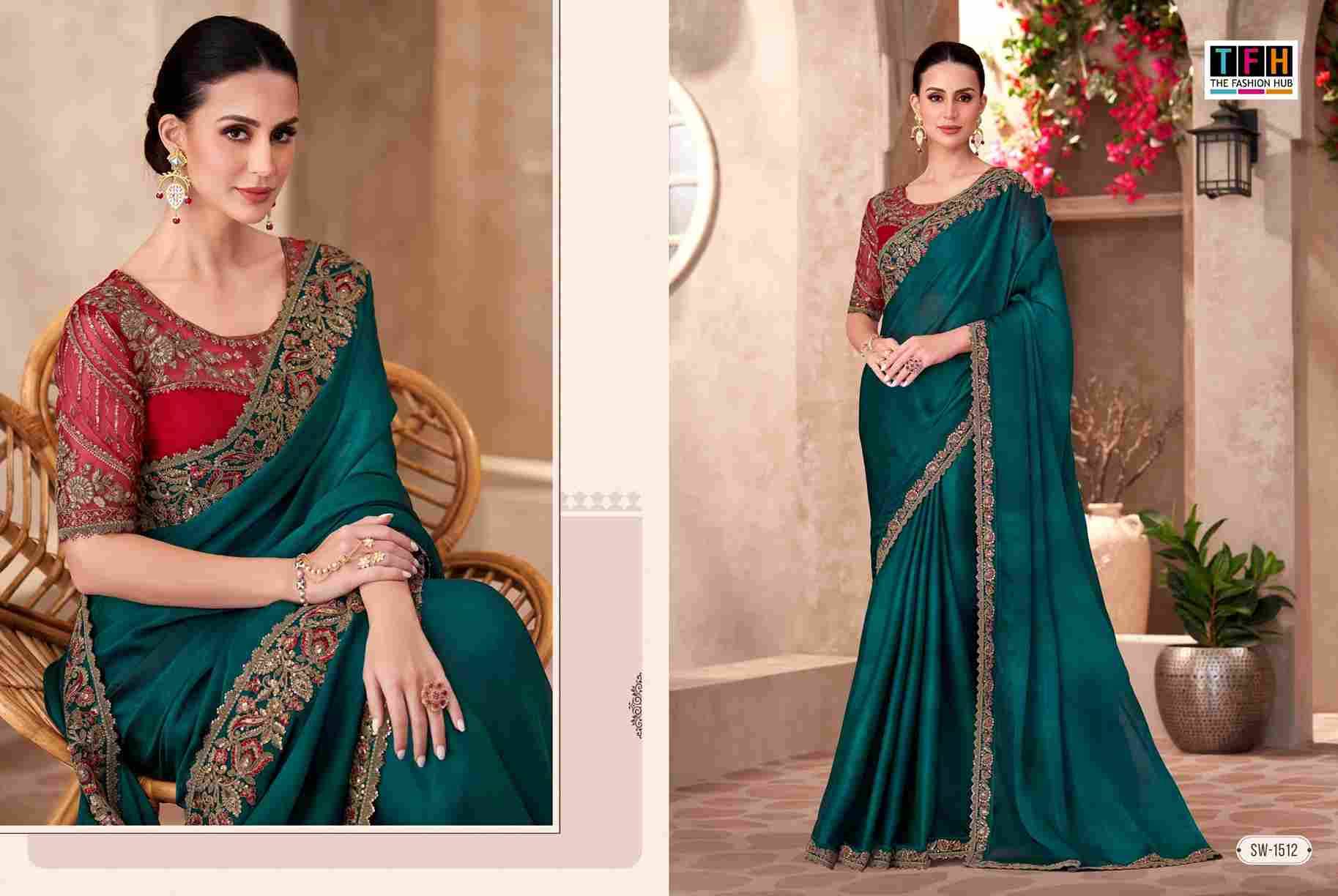 Sandalwood Vol-15 By TFH 1501 To 1518 Series Indian Traditional Wear Collection Beautiful Stylish Fancy Colorful Party Wear & Occasional Wear Chiffon/Georgette/Silk Sarees At Wholesale Price