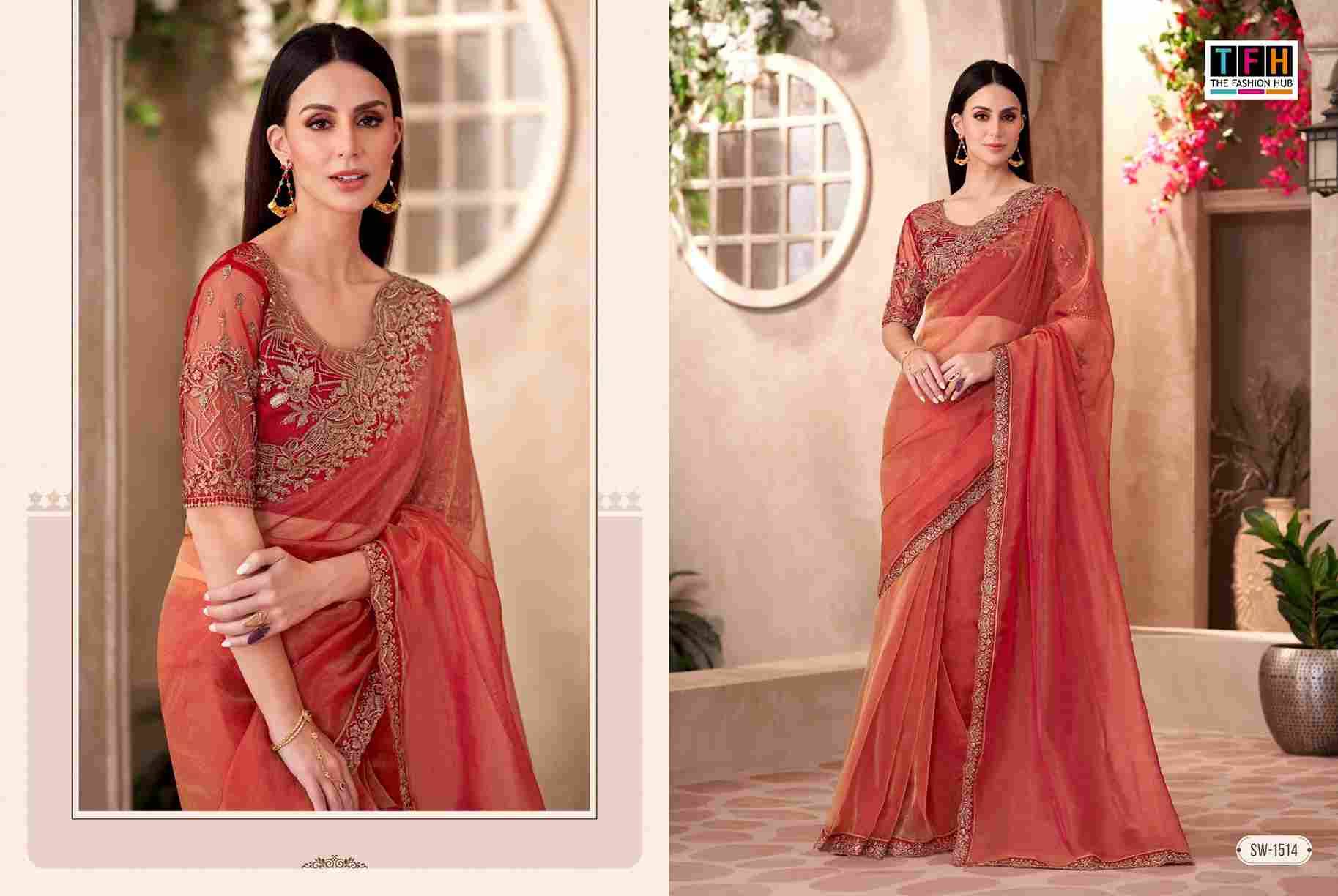 Sandalwood Vol-15 By TFH 1501 To 1518 Series Indian Traditional Wear Collection Beautiful Stylish Fancy Colorful Party Wear & Occasional Wear Chiffon/Georgette/Silk Sarees At Wholesale Price