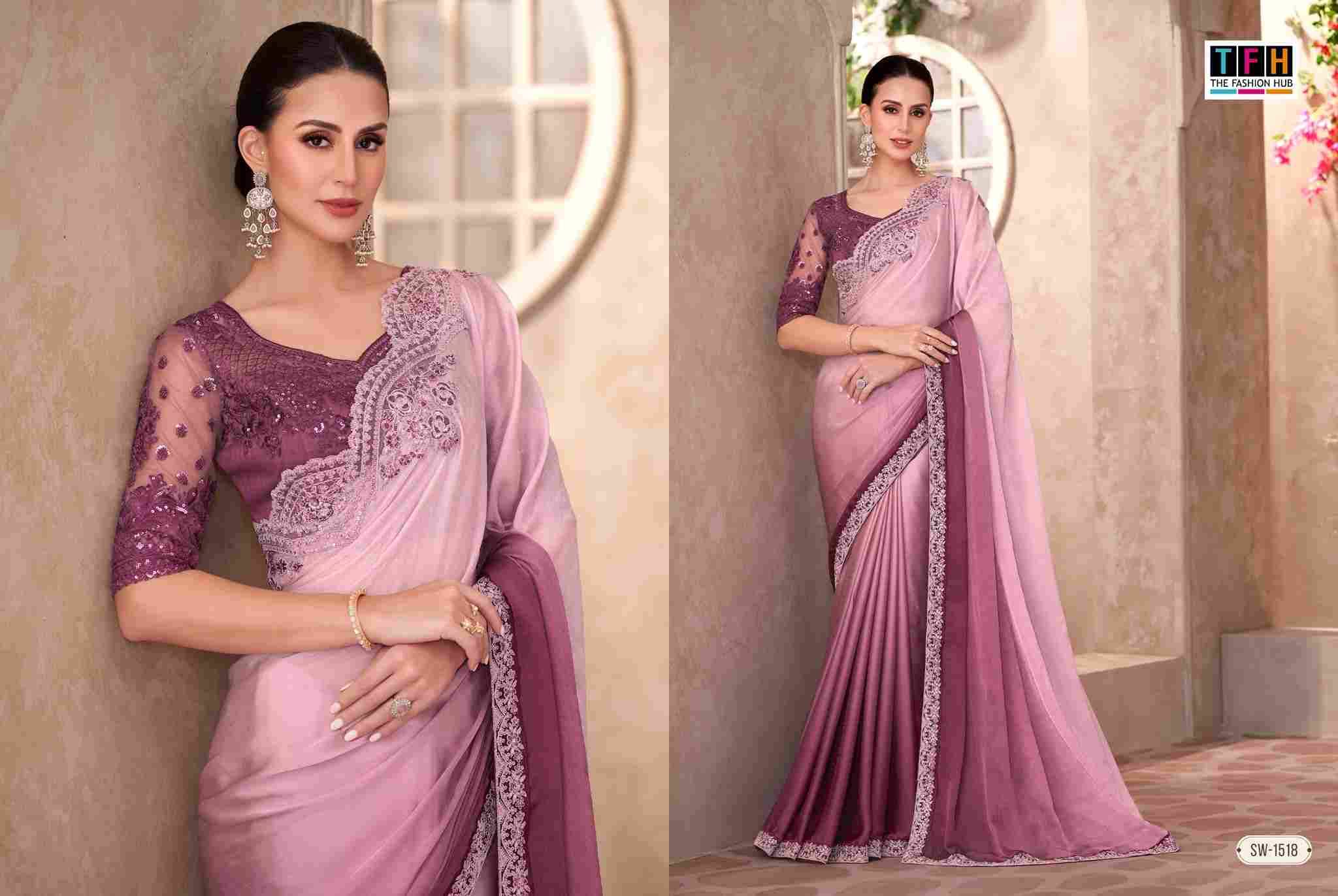 Sandalwood Vol-15 By TFH 1501 To 1518 Series Indian Traditional Wear Collection Beautiful Stylish Fancy Colorful Party Wear & Occasional Wear Chiffon/Georgette/Silk Sarees At Wholesale Price