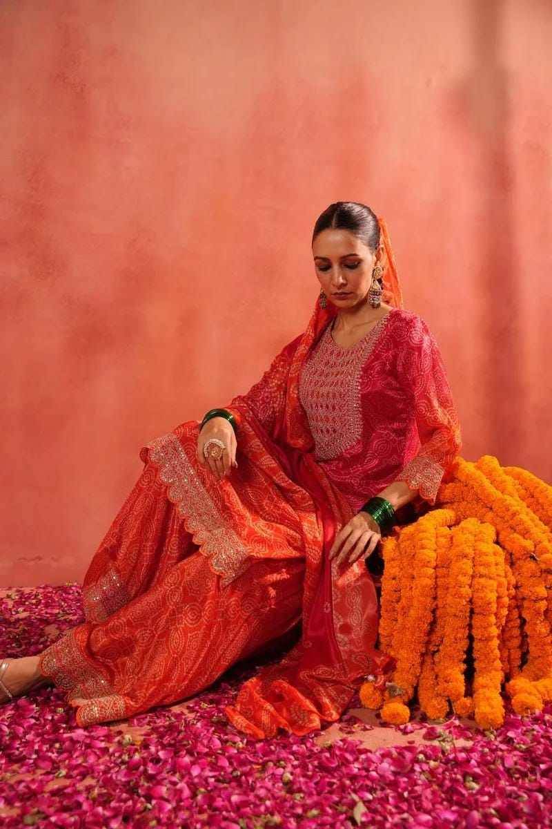 Kl-14 By Fashid Wholesale Beautiful Sharara Suits Colorful Stylish Fancy Casual Wear & Ethnic Wear Pure Chinnon Silk Dresses At Wholesale Price