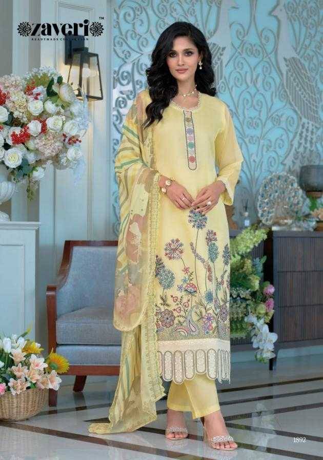 Larisa By Zaveri 1892 To 1894 Series Beautiful Festive Suits Colorful Stylish Fancy Casual Wear & Ethnic Wear Soft Organza Embroidery Dresses At Wholesale Price