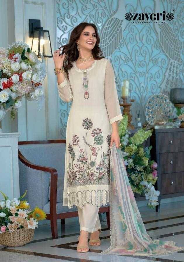 Larisa By Zaveri 1892 To 1894 Series Beautiful Festive Suits Colorful Stylish Fancy Casual Wear & Ethnic Wear Soft Organza Embroidery Dresses At Wholesale Price