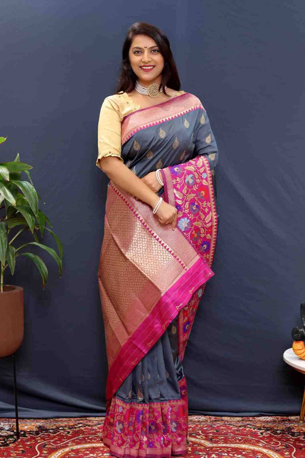 Pt-Rajtilak By Fashid Wholesale 01 To 11 Series Indian Traditional Wear Collection Beautiful Stylish Fancy Colorful Party Wear & Occasional Wear Pure Soft Silk With Pure Jari Sarees At Wholesale Price