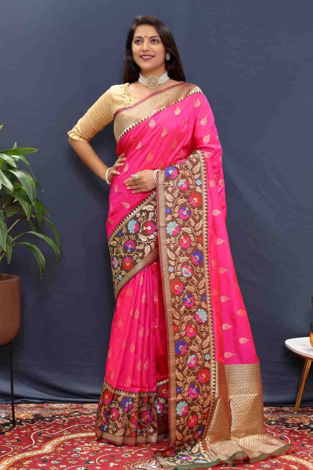 Pt-Rajtilak By Fashid Wholesale 01 To 11 Series Indian Traditional Wear Collection Beautiful Stylish Fancy Colorful Party Wear & Occasional Wear Pure Soft Silk With Pure Jari Sarees At Wholesale Price