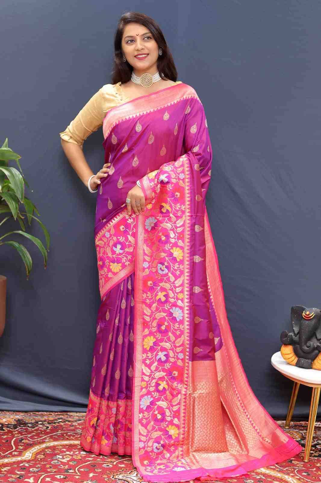 Pt-Rajtilak By Fashid Wholesale 01 To 11 Series Indian Traditional Wear Collection Beautiful Stylish Fancy Colorful Party Wear & Occasional Wear Pure Soft Silk With Pure Jari Sarees At Wholesale Price